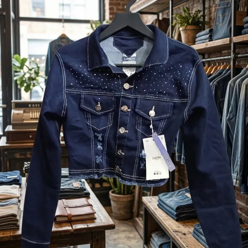 Chaqueta de mujer de brillo