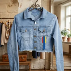 Chaqueta de mujer de brillo