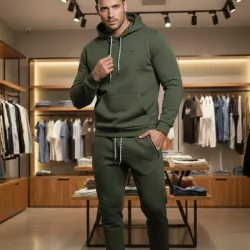 Conjunto de abrigo de hombre 