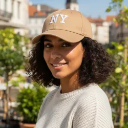 Gorra color Beis NY