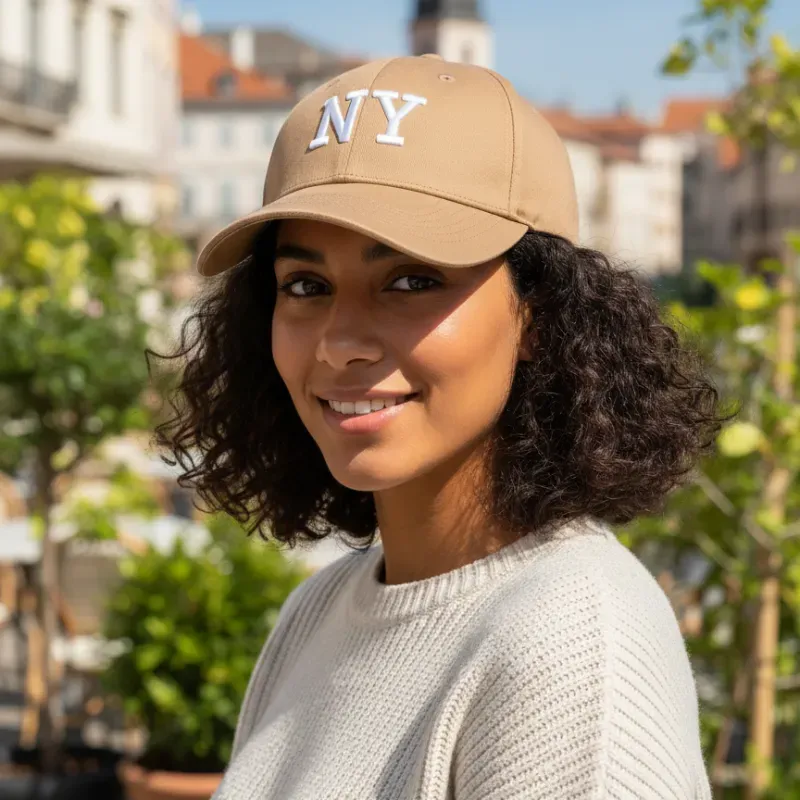 Gorra color Beis NY
