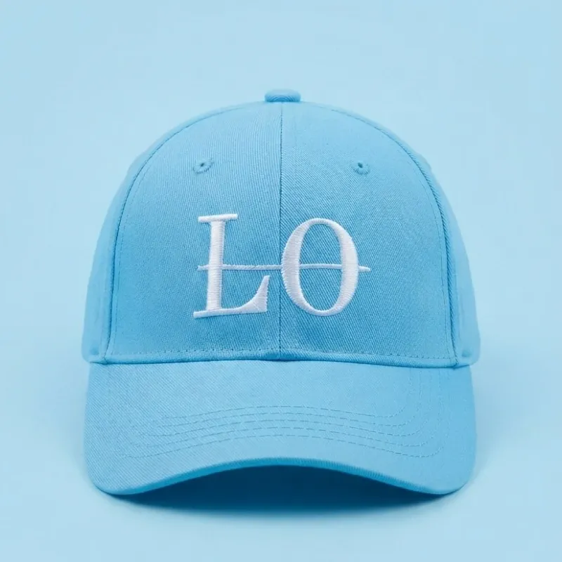 Gorra de color azul