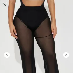 Pantalón de playa color negro