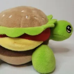 Peluche de hamburguesa tortuga 