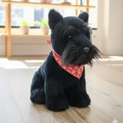 Peluche perro negro