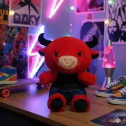 Peluche torito rojo 