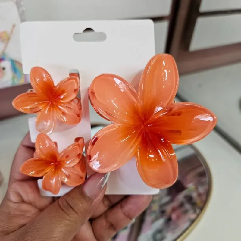 Set pellizco de flor hawaiano