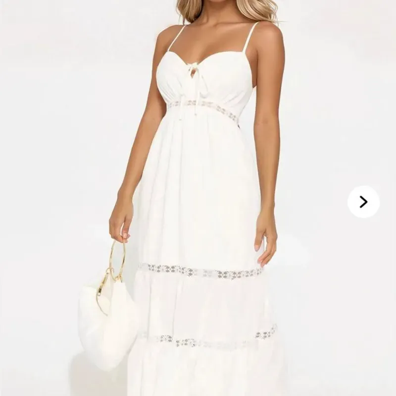 Vestido blanco de mujer