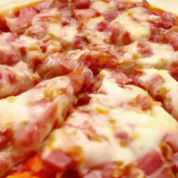 Serrano ham pizza