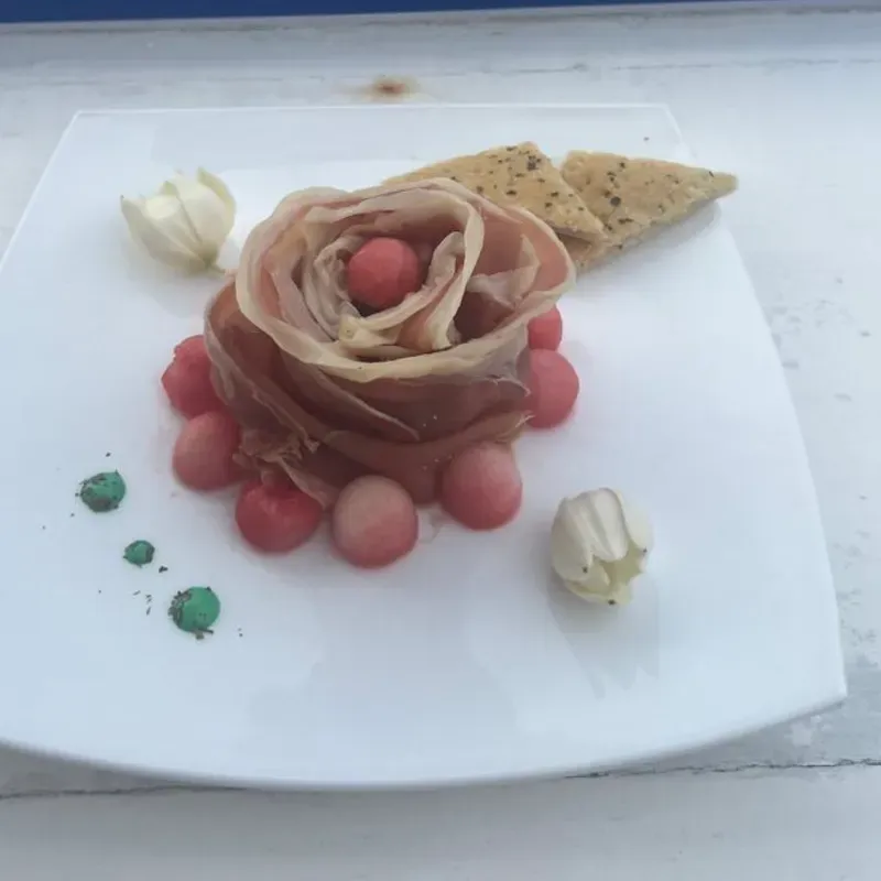Serrano ham rose