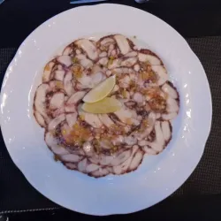 Carpaccio de pulpo