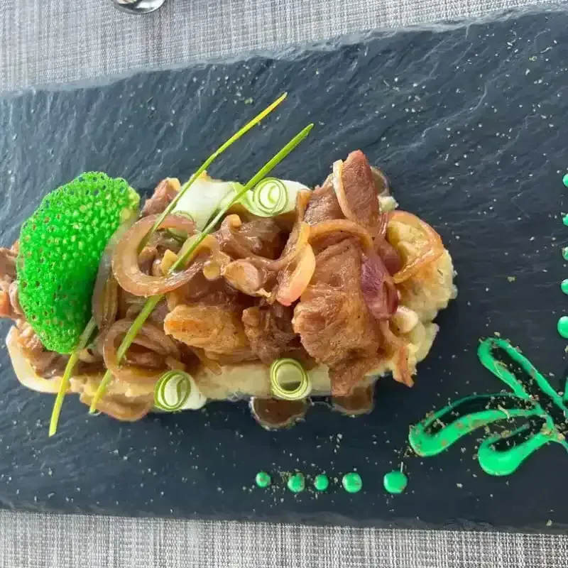 Lomo de cerdo en salsa pimienta