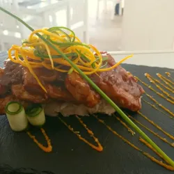 Lomo de cerdo en salsa añejo