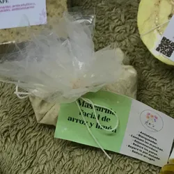 Mascarilla facial de arroz y limón