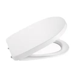 Asiento y tapa supralit para inodoro, bisagras metálicas, color blanco