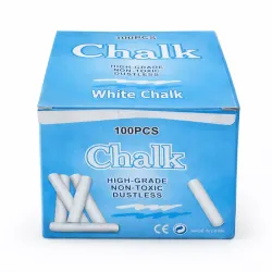 CAJA DE TIZAS BLANCAS 100PCS