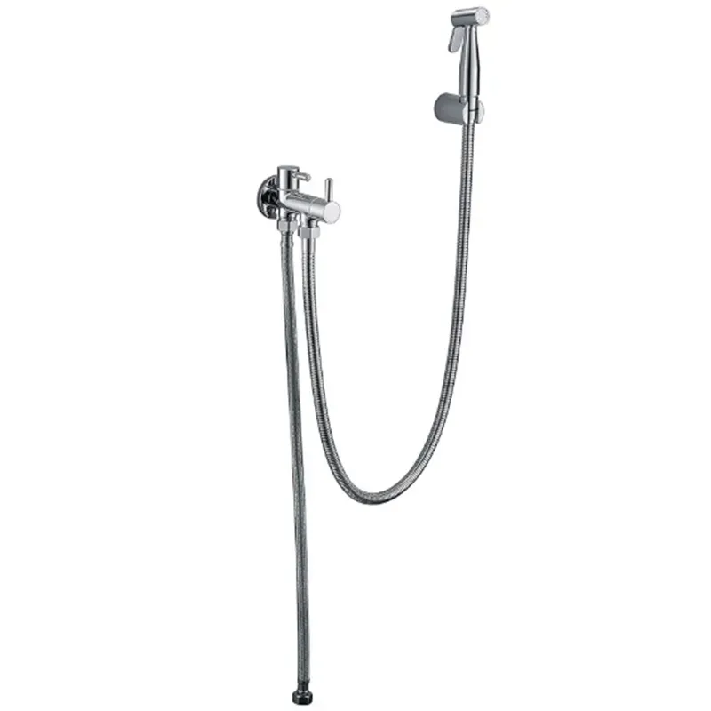 Conjunto llave WC con grifo higiénico, flexo y soporte