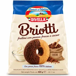 Divella Briotti – Galletas con Nata Fresca y Cacao – 400 g