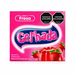 Gelatina Sabor fresa