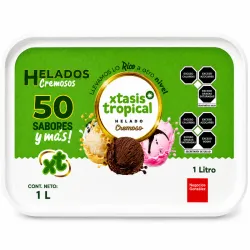Helado Cremoso Xtasis Sabor Fresa Bombòn(1L)
