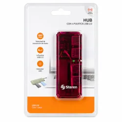HUB CON 4 PUERTOS USB 2.0