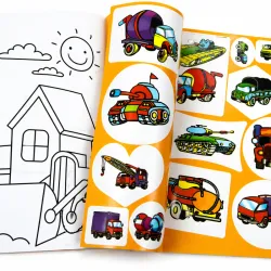 LIBRO PARA PINTAR CON STICKERS