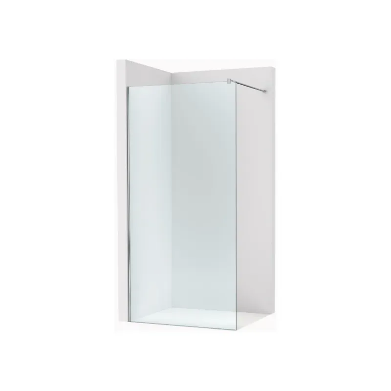 Mampara ducha 1 paño fijo 900mm, cristal transparente 8MM espesor