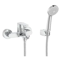 Monomando mezclador exterior baño ducha con inversor automatico con retencion
