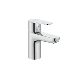 Monomando mezclador para lavabo con aireador y enlaces alimentacion flexible cromado