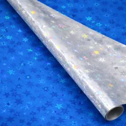 PAPEL DE REGALO AZUL ESTRELLADO