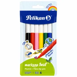 PLUMONES PELIKAN 6 COLORES