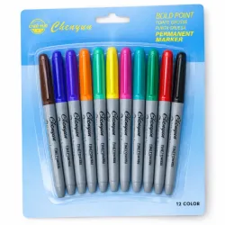 SET DE PLUMONES PERMANENTES 12COLORES