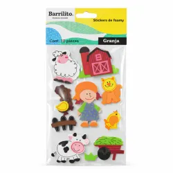STICKERS DE FOAMY DE GRANJA