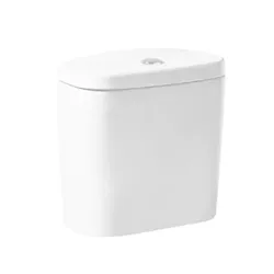 Tanque con tapa, juego fijación y mecanismo doble pulsador