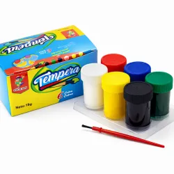 Tempera de 6 Colores