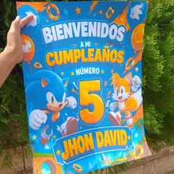 Cartel de Bienvenida a Eventos