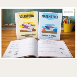 Cuaderno de Escritura y Matemáticas 1er Grado