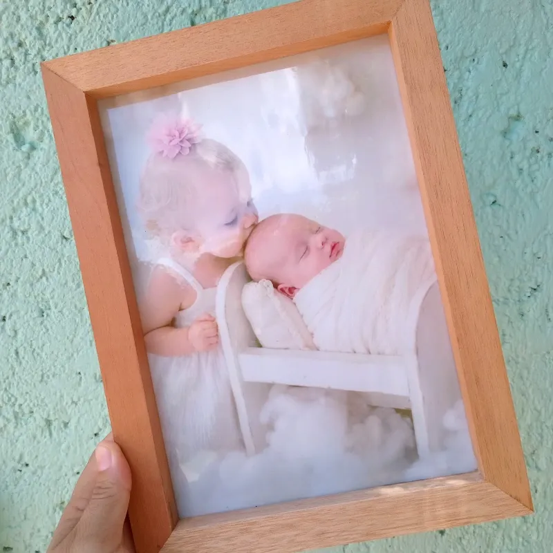 Cuadro de madera con foto plasticada