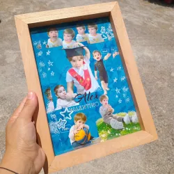 Cuadro de madera con imagen plasticada