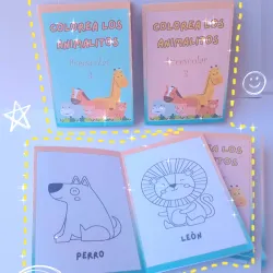 Minilibro de colorear para Fiestas 