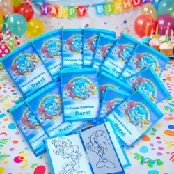Minilibro de colorear para Fiestas 
