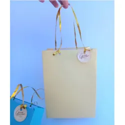 Bolsa de regalo amarilla