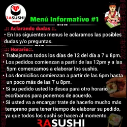 Menú informativo # 1