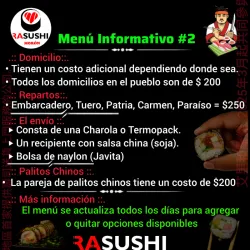 Menú informativo # 2