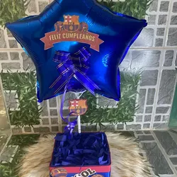Caja decorada con globo