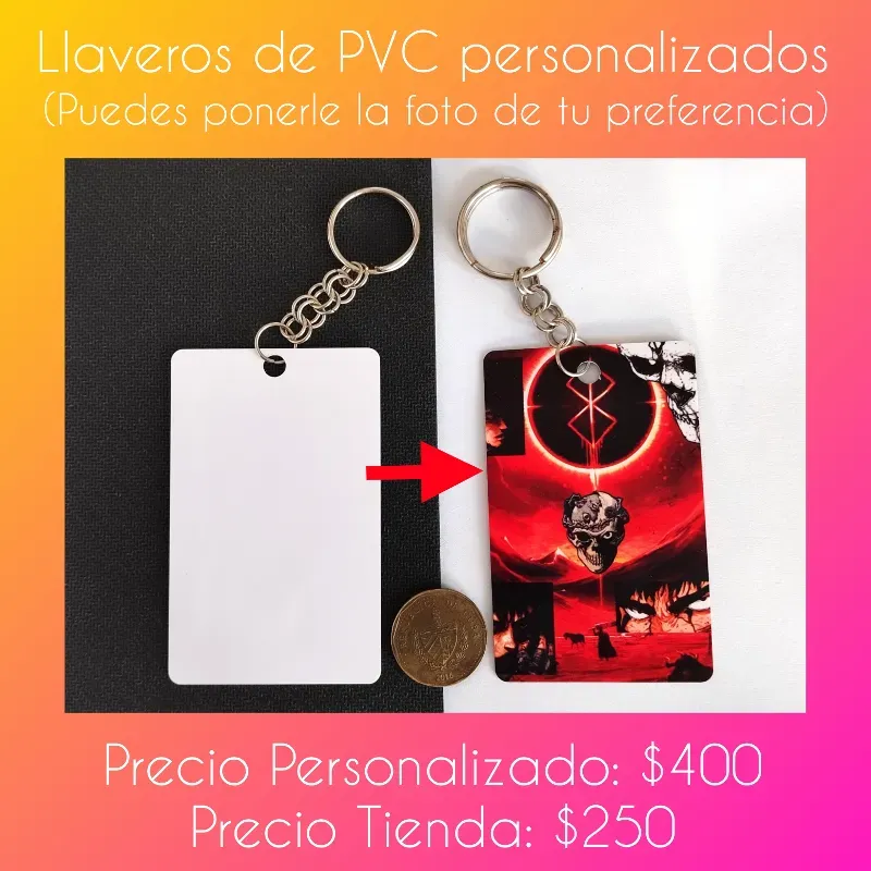 Llaveros de PVC Personalizados 