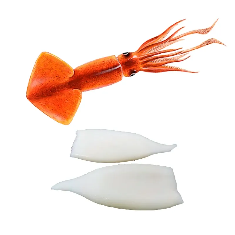 CALVO Tubo Potón del Pacífico Bolsa 1kg x 5/Caja.Congelado 30% glaseo