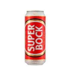 Cerveza Lager 5.2% Alc. SUPER BOCK Lata 330ml. 24/Caja