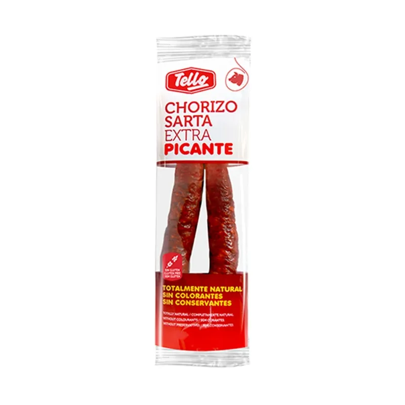 Chorizo Casero Sarta Picante TELLO 225g 12/Caja