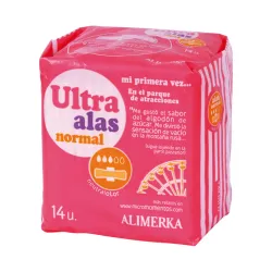 Compresa ultra alas normal ALIMERKA 14U/12caja